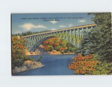 Postcard French King Bridge Greenfield Massachusetts USA picture