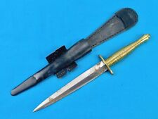 Vintage Fairbairn Sykes Stiletto Fighting Knife Dagger w/ Sheath picture