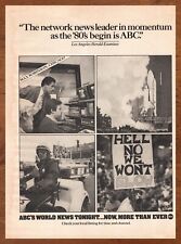 1981 ABC World News Tonight Vintage Print Ad/Poster Retro 80s TV Media Wall Art picture