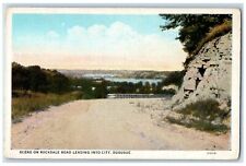 c1920's Scene on Rockdale Road Leading Into City Dubuque Iowa IA Postcard picture