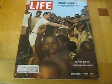 1964  LIFE MAGAZINE DECEMBER 4  DR. PAUL CARLSON IN CONGO   LOWEST PRICE ON EBAY picture