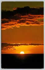 Kihei Maui Hawaii Kamaole Beach Scenic Tropical Sunset Chrome Postcard picture