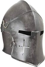 Medieval Barbuta Helmet Knight Templar Crusader Armor Helmet X-MASS picture