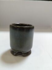 Vtg Francoma Pottery Footed Tooth Pick Holder/ Mini Succulent Pot picture