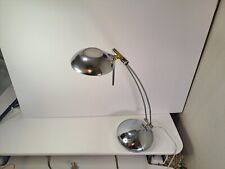 VTG Postmodern Gold & Silver Tone Polished Chrome Adjustable Desk Lamp picture