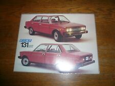 1975 Fiat 131 4 Door Sedan Sales Brochure/ Flyer- Vintage picture