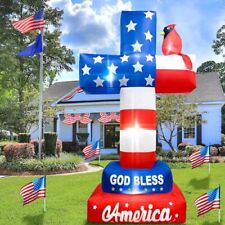OurWarm 8FT 4th of July Inflatable, Memorial Day Inflatables Outdoor picture