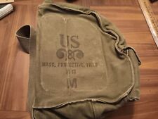 Vintage US Military Issue M17 Gas Mask Carrier Bag (23-1991) picture