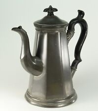 ~ Antique 19th C. Lighthouse Pewter Coffeepot Teapot Marked J.CUTTS Sheffield UK picture