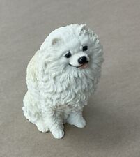 White Vintage 1988 Castagna Italy Pomeranian Dog Figurine picture
