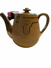 Tea Pot Vintage FRAUNFELTER Pink/peach Art Deco Style Teapot. picture