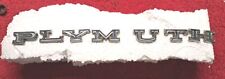 MOPAR Plymouth Hood Letter Emblems Vintage 1966 #2528974-81 PLYM-UTH VALIANT picture