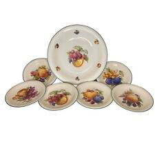 Hutschenreuther Porcelain Cake Set Platter 6 Plates Occupied Germany Selb  picture