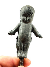 vtg 20s 30s UNUSUAL Cast Aluminum Kewpie Doll mold candy chocolate? circus game picture