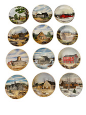 Franciscan Porcelain The Vanishing American Barn Plates by Harris Hien Choose 12 picture