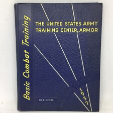 Vint 1957 US Army Training Center; Basic Combat Training Hardcover CO A-12th BN. picture