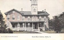 Ackley Iowa~Sacred Heart Academy~Victorian Porch~Tower~1908 Postcard picture