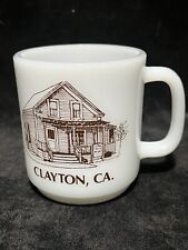 VTG Clayton, CA GLASBAKE Milky Mug #2 picture