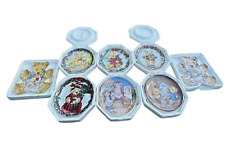 Franklin Mint Heirloom Collection Teddy Bear Plates Lot Of 8 picture