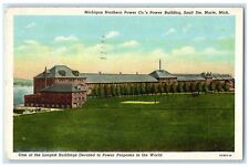 1954 Michigan Northern Power Co. Power Building Sault Ste. Marie MI Postcard picture