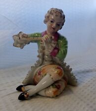 19th Century - Meissen Style - Girl Reading Book Figurine  picture