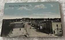 Old Photo Postcard Aerial Street View in Winneconne, Wisconsin picture
