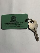Silverado Country Club Motel Hotel Room Key Fob & Key Napa California #437 RARE picture