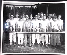 1953 Camp Lejune Baseball Team Champions Trophies USMC Marine Corps 8 x10 picture