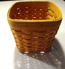 Longaberger Tall Tissue Box Basket Signed 2003 Mint condition 6.5
