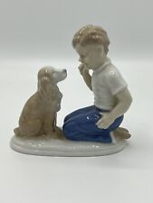 German Grafenthal  Figurine Boy Talking To Dog picture