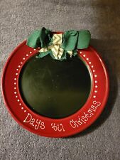 Countdown to Christmas Holiday Erasable Plate picture