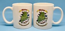 Pair Of Maine ~ The Way Life Should Be ~ Double Sided Souvenir Mugs picture