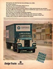 1967 Chrysler  Dodge Build Tough Trucks Big Blue & White Fleet Vintage Print Ad picture