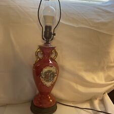 Vintage George and Martha Washington Crested Gold Lamp picture