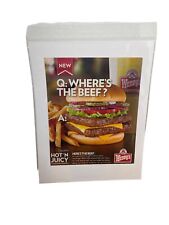 2010 Wendy's Where's The Beef Fast Food Burger Photo Vintage Magazine Print Ad   picture