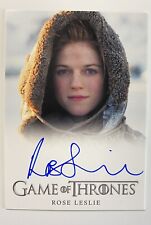 GAME OF THRONES ROSE LESLIE YGRITTE AUTOGRAPH CARD 2012 HBO AUTHENTIC AUTO (L13) picture