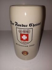 Vintage Paulaner German Beer Stein 0.5L Munchen Millenium 2000 Heavy Rare picture