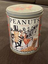 Vintage Planters Peanuts Collector's Tin 1989 Salted Peanuts held 2 ~ 12 oz bags picture