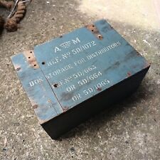 Antique Vintage Wood Box AM Air Ministry (RAF) WWII Era Distributor Box picture