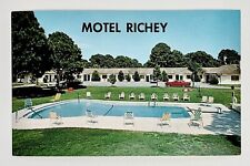1970s New Port Richey Motel Florida Vintage Travel Postcard Motor Lodge VTG picture