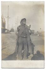 Great Portrait Of African American Man In Ragged Clothing, RPPC Photo Postcard picture