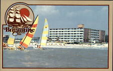 Brigantine Motor Inn ~ Myrtle Beach South Carolina ~ sailboats ~ unused postcard picture