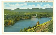 LAKE LUZERNE, NEW YORK-VIEW FROM EAST SHORE-W/B-PM1935-(NY-L) picture