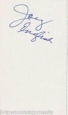 Joey English Music Singer Original Vintage Autograph Signed Card picture