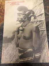 French Africa Black Beauty nude woman ethnic original 1920 Real photo postcard picture