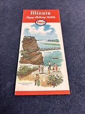 Vintage 1964 Enco State Map Illinois  picture