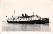 Vintage RPPC Real Photo Postcard Steamship 