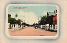 Tientsin Tianjin China street view German Concession 1912 art color Postcard VTG picture