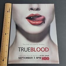 2008 Print Ad True Blood HBO TV Show Promo Page Vampire Fantasy Horror picture