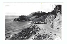 RPPC Coastline North from Sea Lion Caves Oregon Coast Highway Vintage Postcard picture
